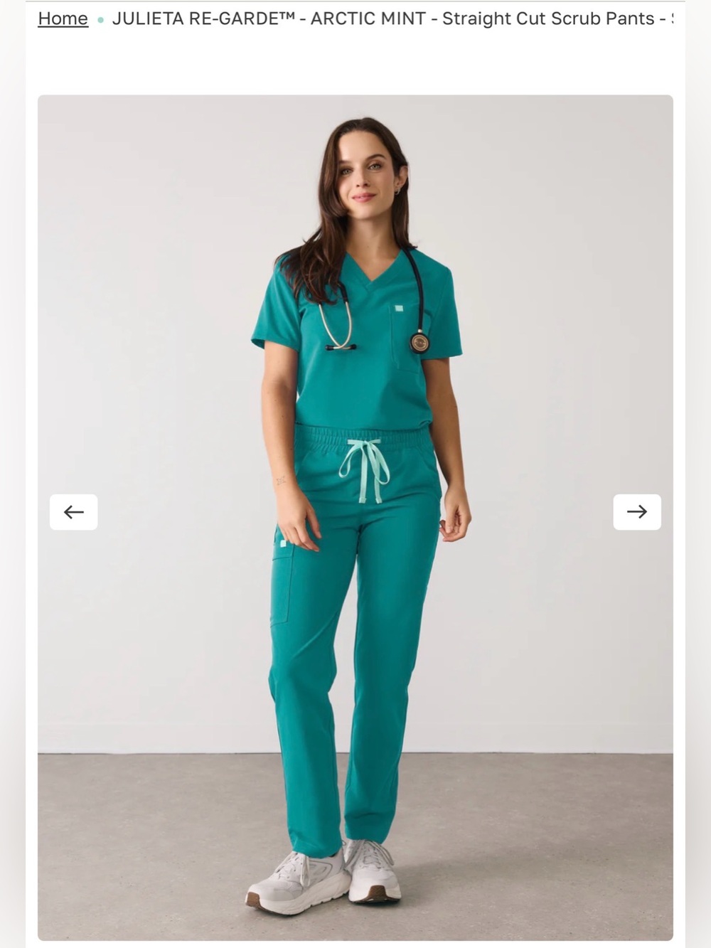 GARDE MALAD Teal Scrub Set
Top: Small
Bottom: Medium